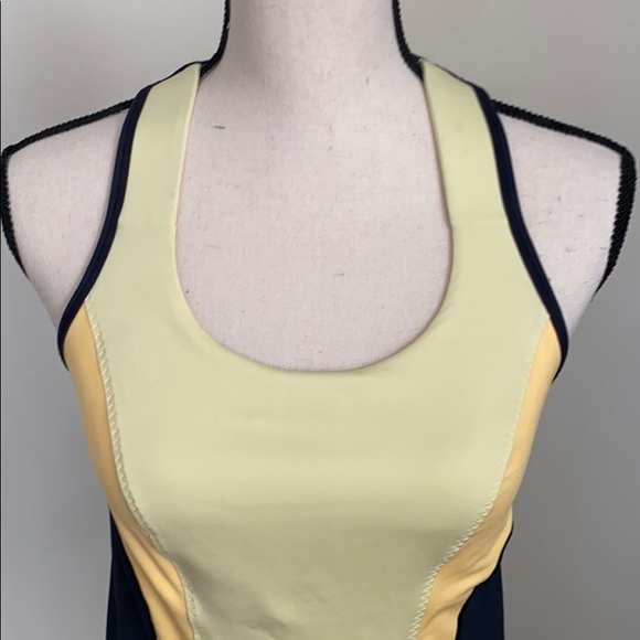 Lululemon Black and Yellow Cool Racerback Top 6 - Picture 2 of 8